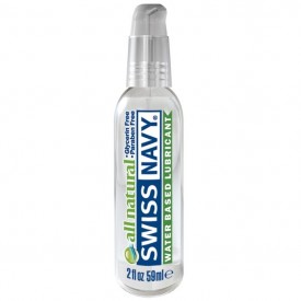 Гипоаллергенный лубрикант Swiss Navy All Natural Water Base Lubricant - 59 мл.