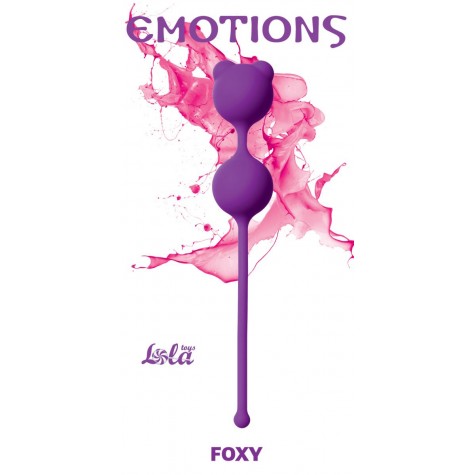 Фиолетовые вагинальные шарики Emotions Foxy