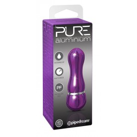 Фиолетовый алюминиевый вибратор PURPLE SMALL - 7,5 см.